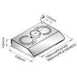 Pacific 太平洋 PR-8100S 70厘米 易拆式抽油煙機 (不銹鋼鏡面)